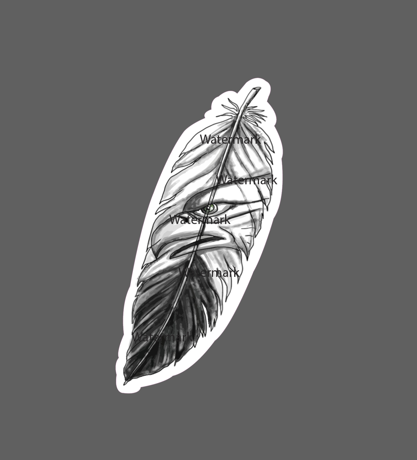 Eagle Sticker Feather Bird Waterproof NEW – Buy Any 4 For $1.75 EACH Storewide!