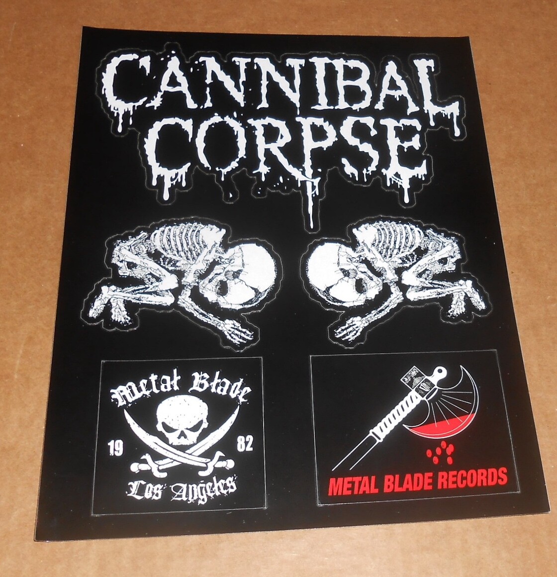 Metal Blade Records Sticker Sheet Promo 11×8.5