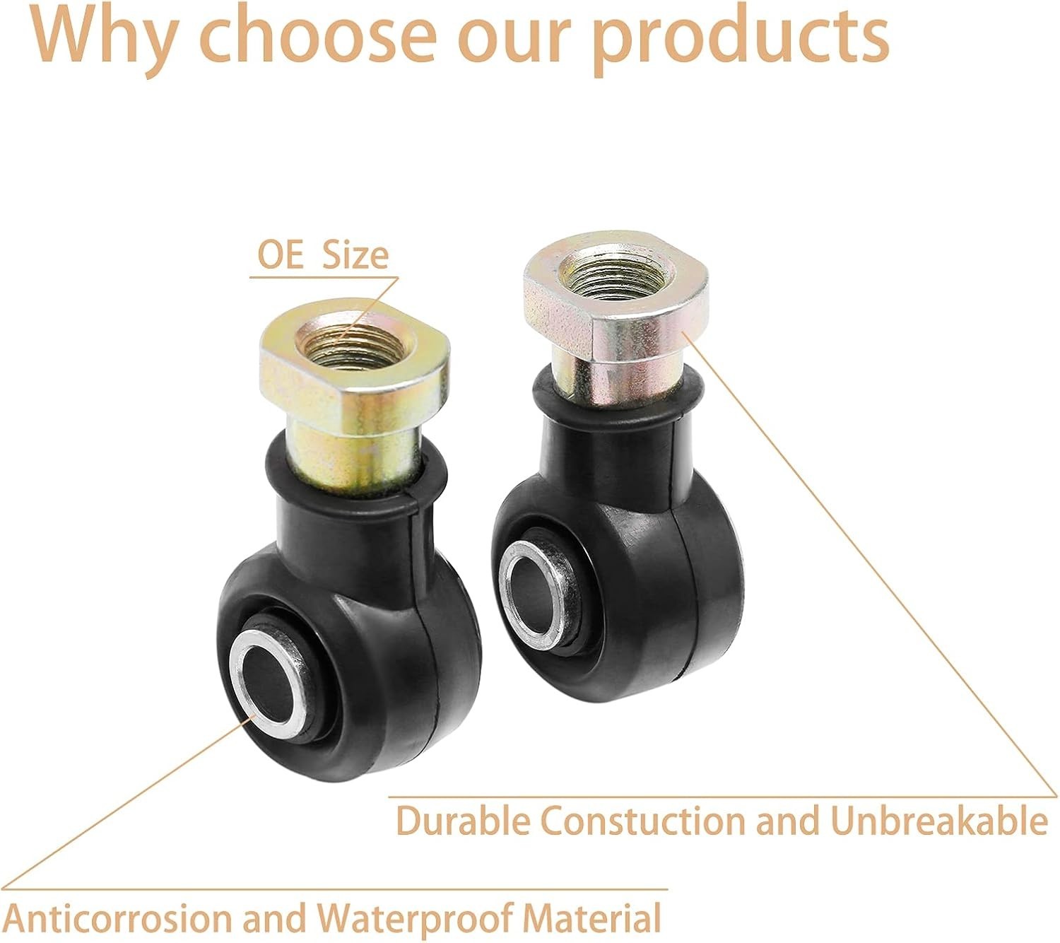 Tie Rod End Kit, Compatible With 1998-2004 Polaris Sportsman 335/400/500/600/700