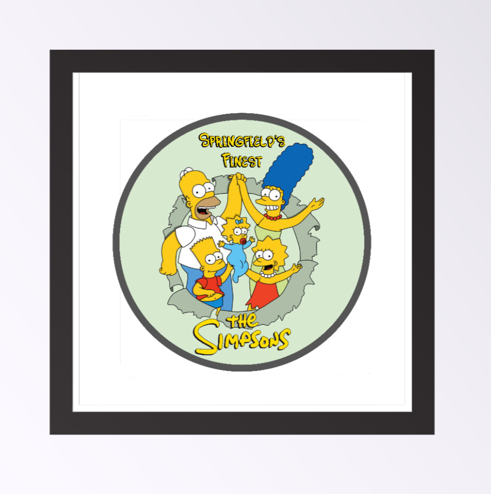 The Simpsons "Springfield's Finest" – 4" Handmade Vinyl Decal Vehicle Cooler 26