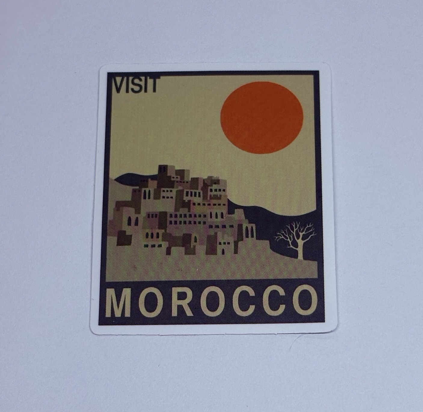 Morocco Sticker Hillside City Travel Art Decal Vinyl Country Souvenir Matte Tc6