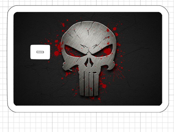 The Punisher ATM Debit Credit Card Skin Sticker Comic Book Comics Movies Patriot