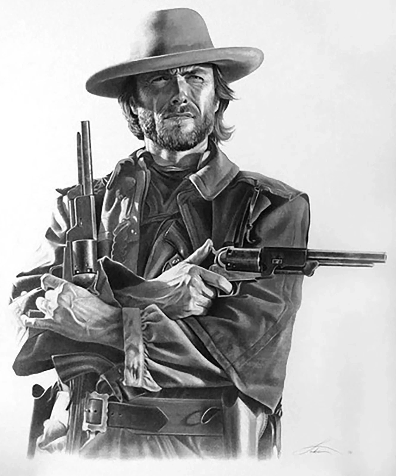 Clint Eastwood Western Sticker Decal Laptop Wall Mirror Cup Tumblr Locker