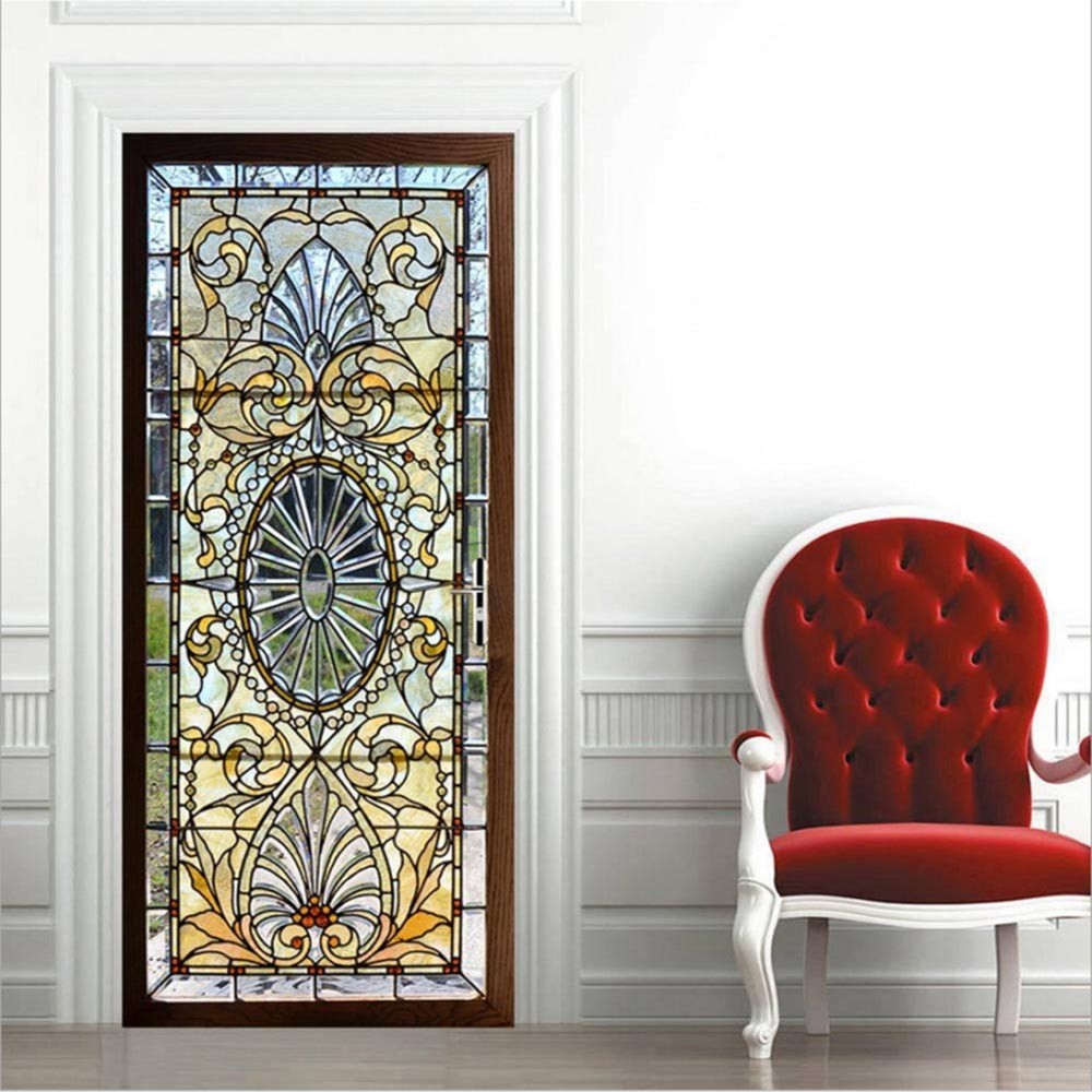 Wall Sticker Door Cover Decals Decor Furniture 1set Bedroom Home Murals