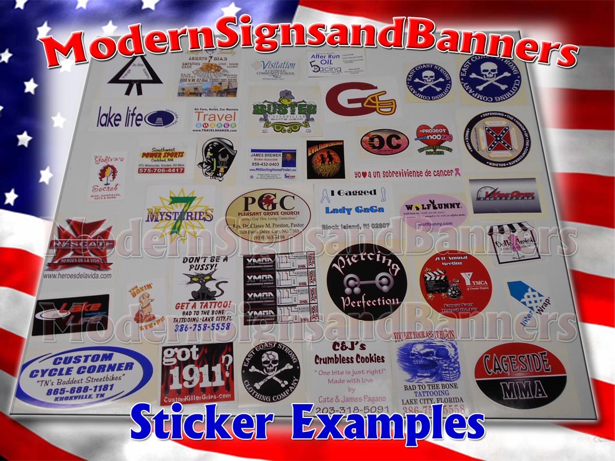 50 3×3 Custom Printed Full Color Outdoor Vinyl Car Bumper Sticker Decal Die Cut