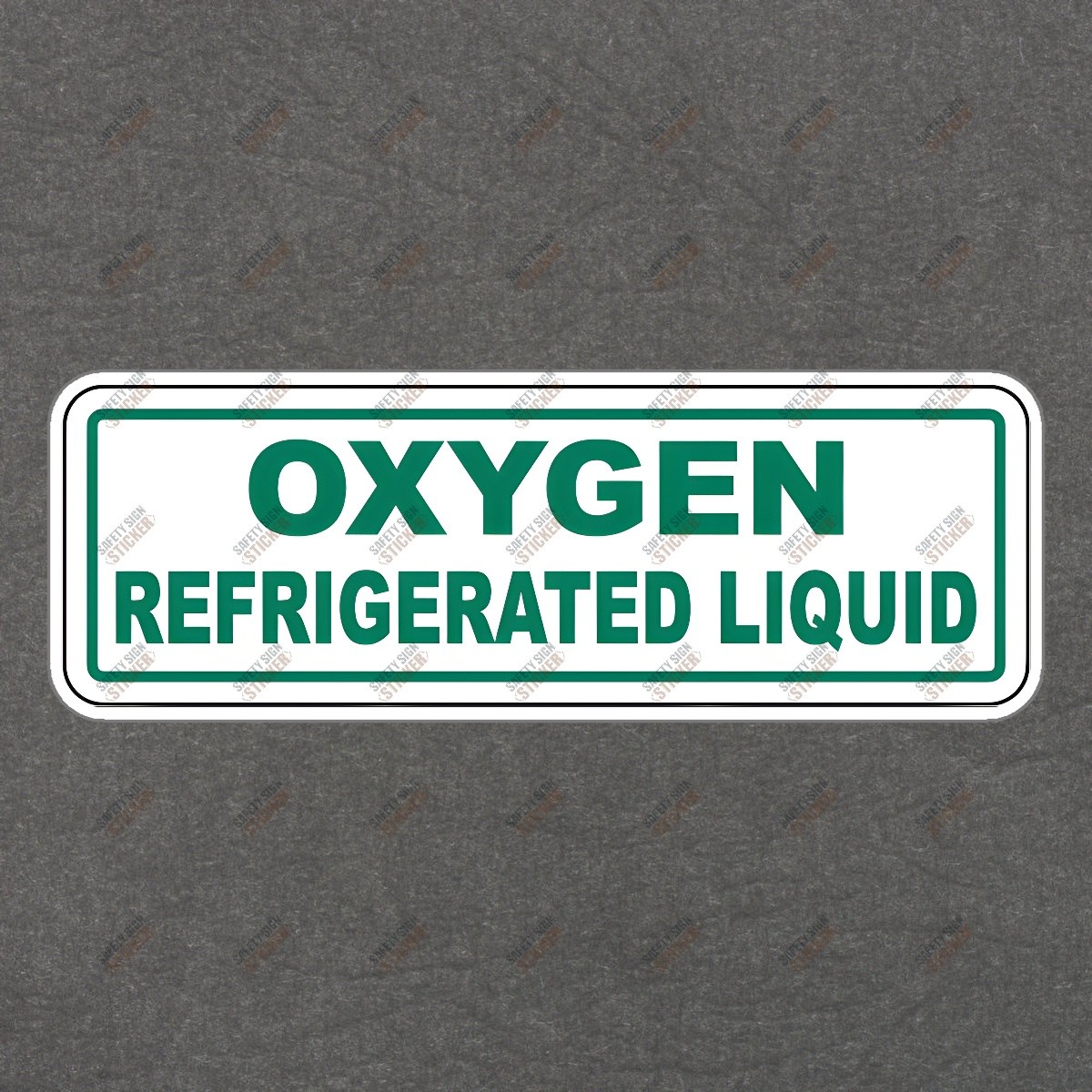 Oxygen Refrigerated Liquid Safety Sign Sticker OSHA Compliant Hazard #199050