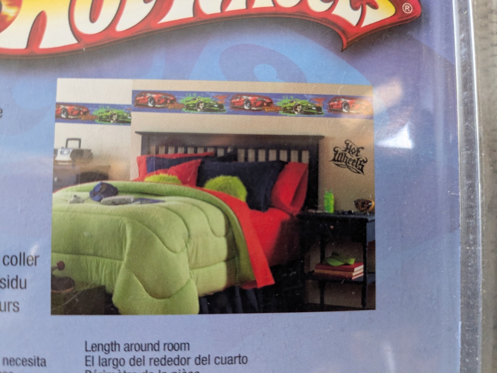 2 Hot Wheels MADFAST 2007 Peel & Stick Border Wall Decoration 5" x 12' NIB NOS