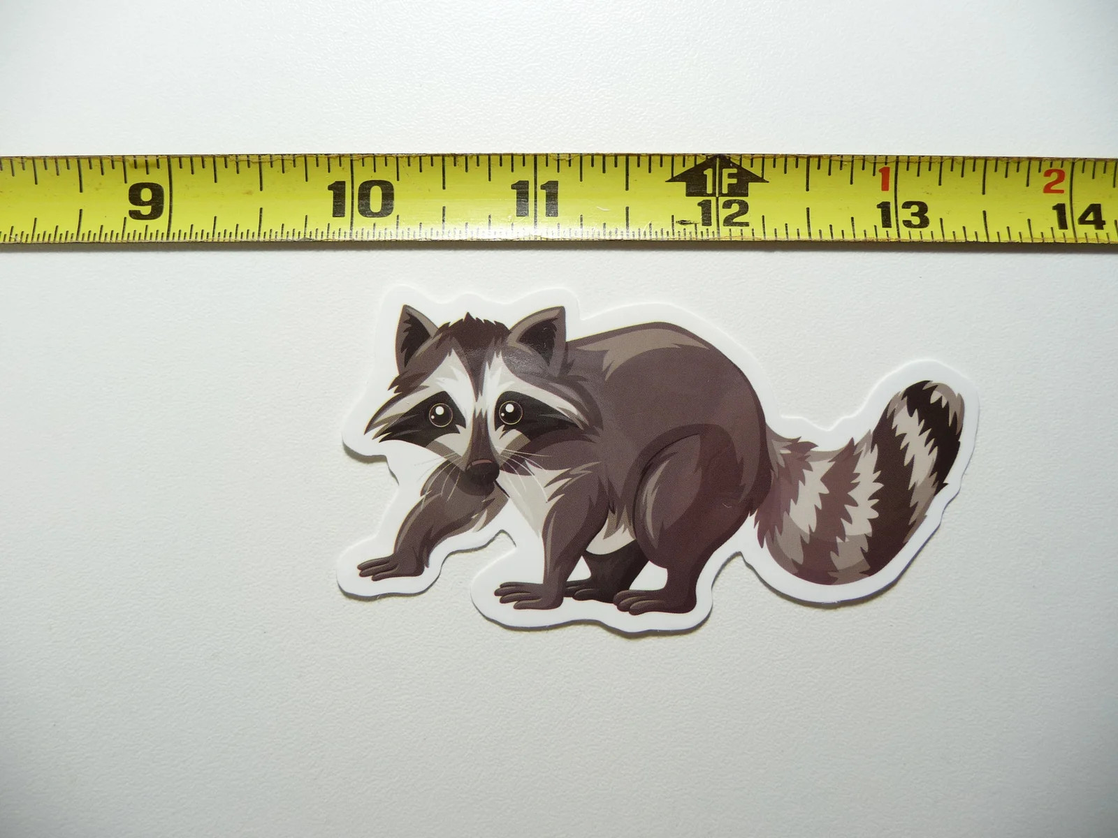 RACCOON SMALL STICKER DECAL ZOO ANIMAL WILD FUN FUNNY