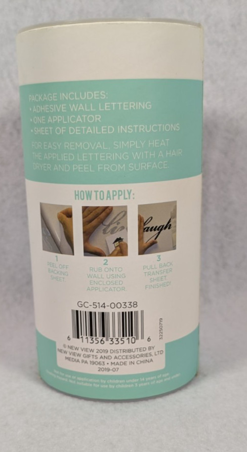 DCWV Wall Lettering Kit "Choose Joy" New