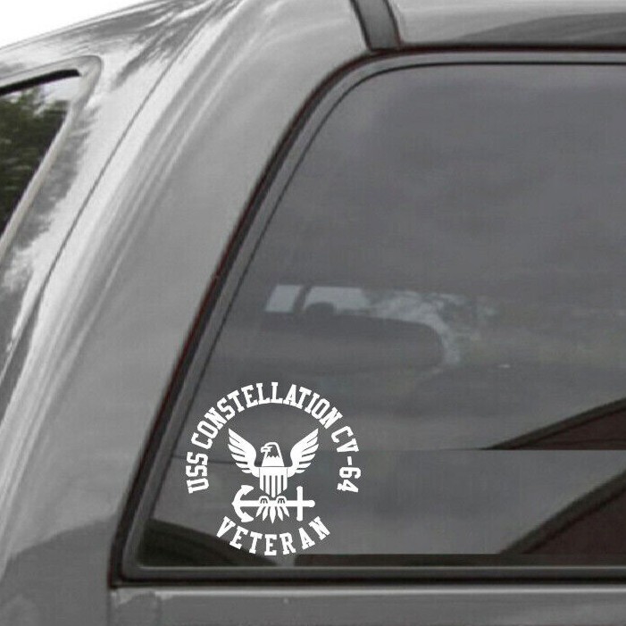 USS CONSTELLATION CV-64 VETERAN Vinyl Decal STYLE 1 U.S. NAVY