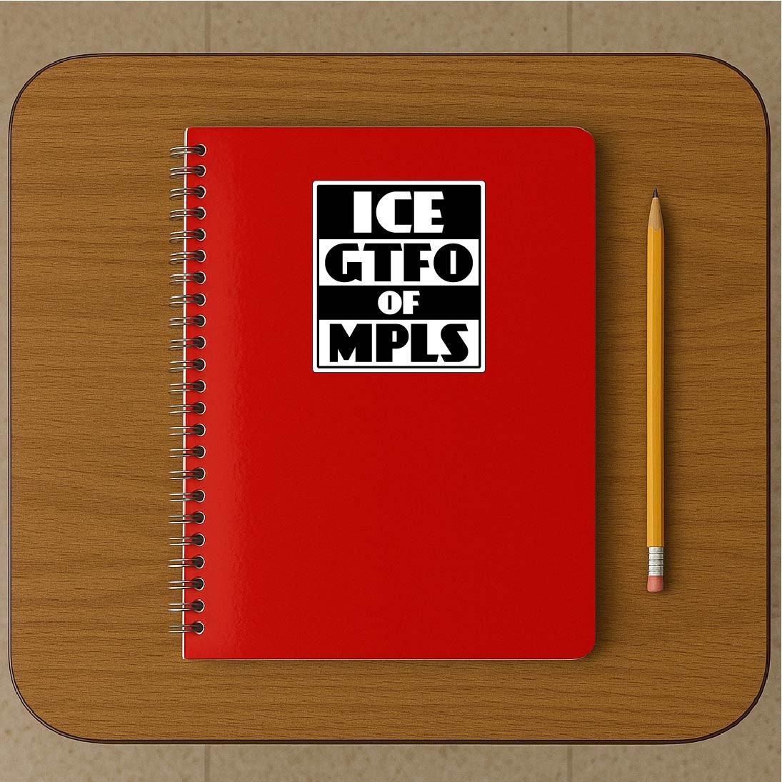 Ice GTFO of MPLS Decal Sticker Anti Ice Get Out of Minneapolis Protest Trump
