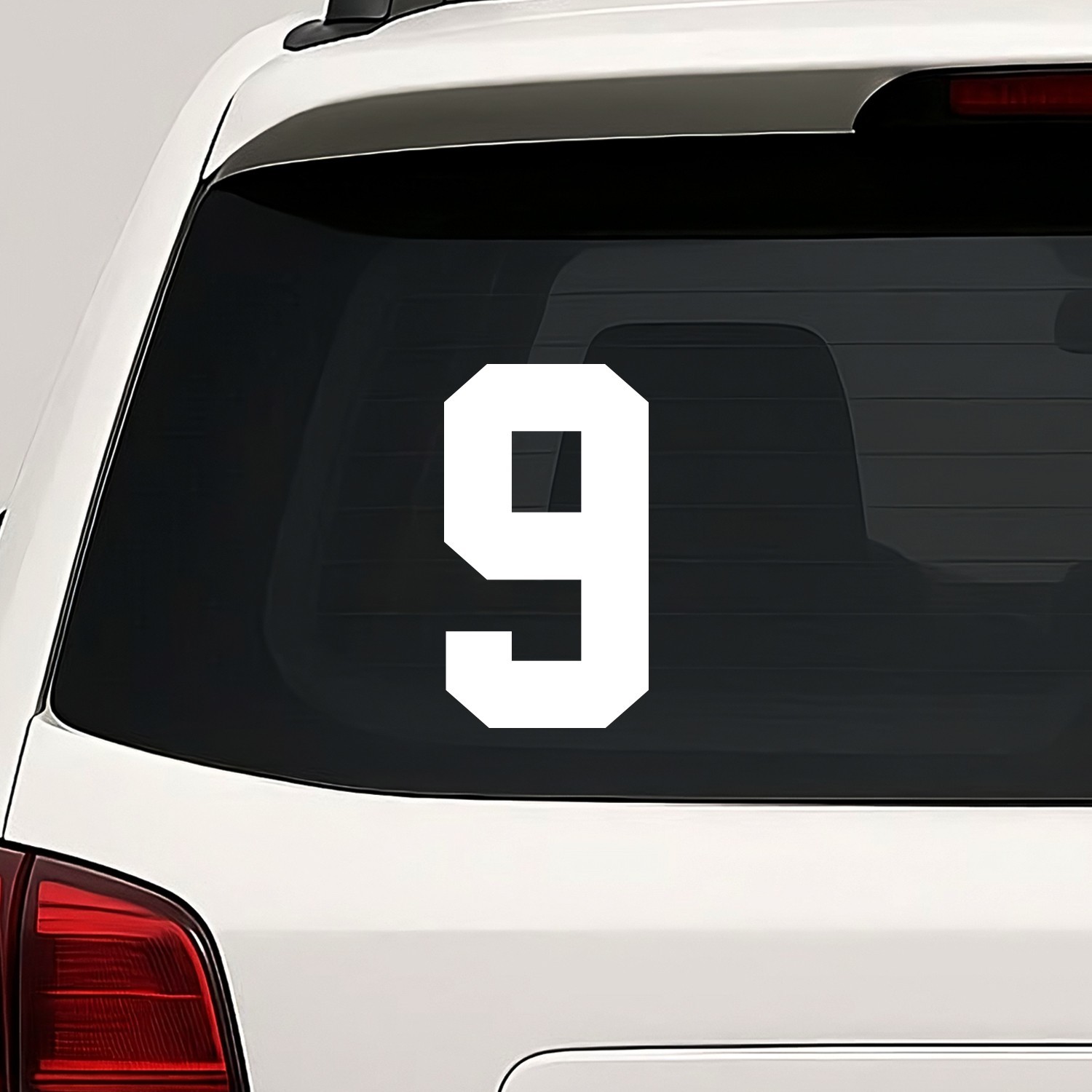 Number Nine 9 Vinyl Die Cut Decal Sticker – Jersey Sport Athlete