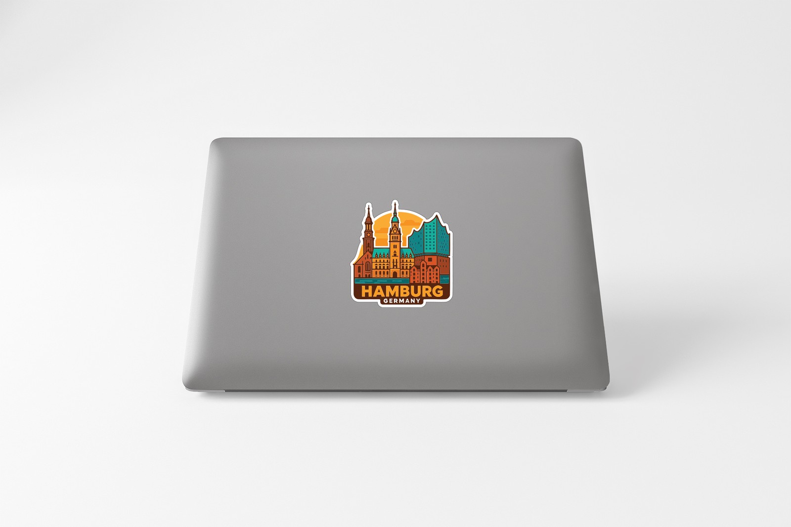 Hamburg Germany Sticker Decal Vinyl Die-Cut City Skyline Landmark Design
