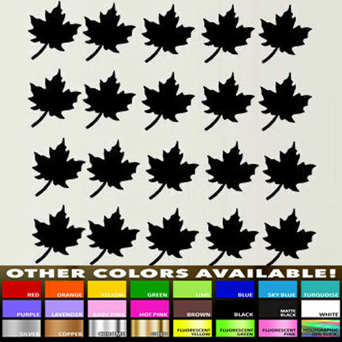 20 Maple Leaf Decal Stickers for Home DIY wall window decor party Nursery room