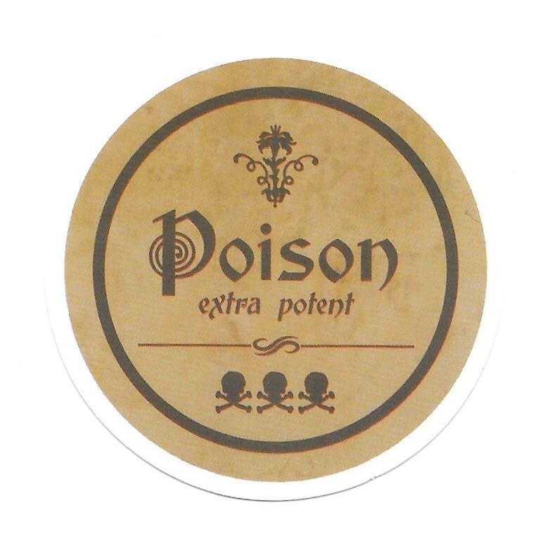 Poison Sticker Vinyl Die Cut Extra Potent Apothecary Witch Decal Scrapbook