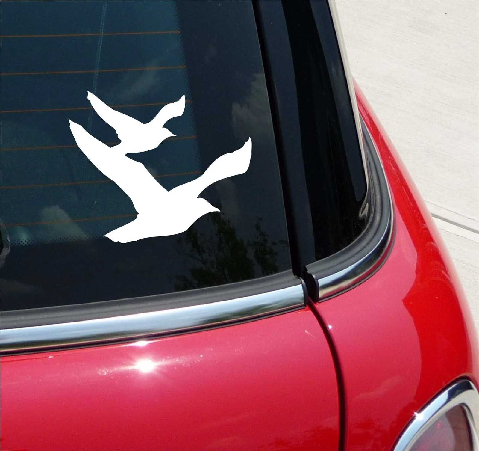 SEAGULLS DUAL FLOCK BIRD BIRDS GRAPHIC DECAL STICKER ART CAR WALL DECOR