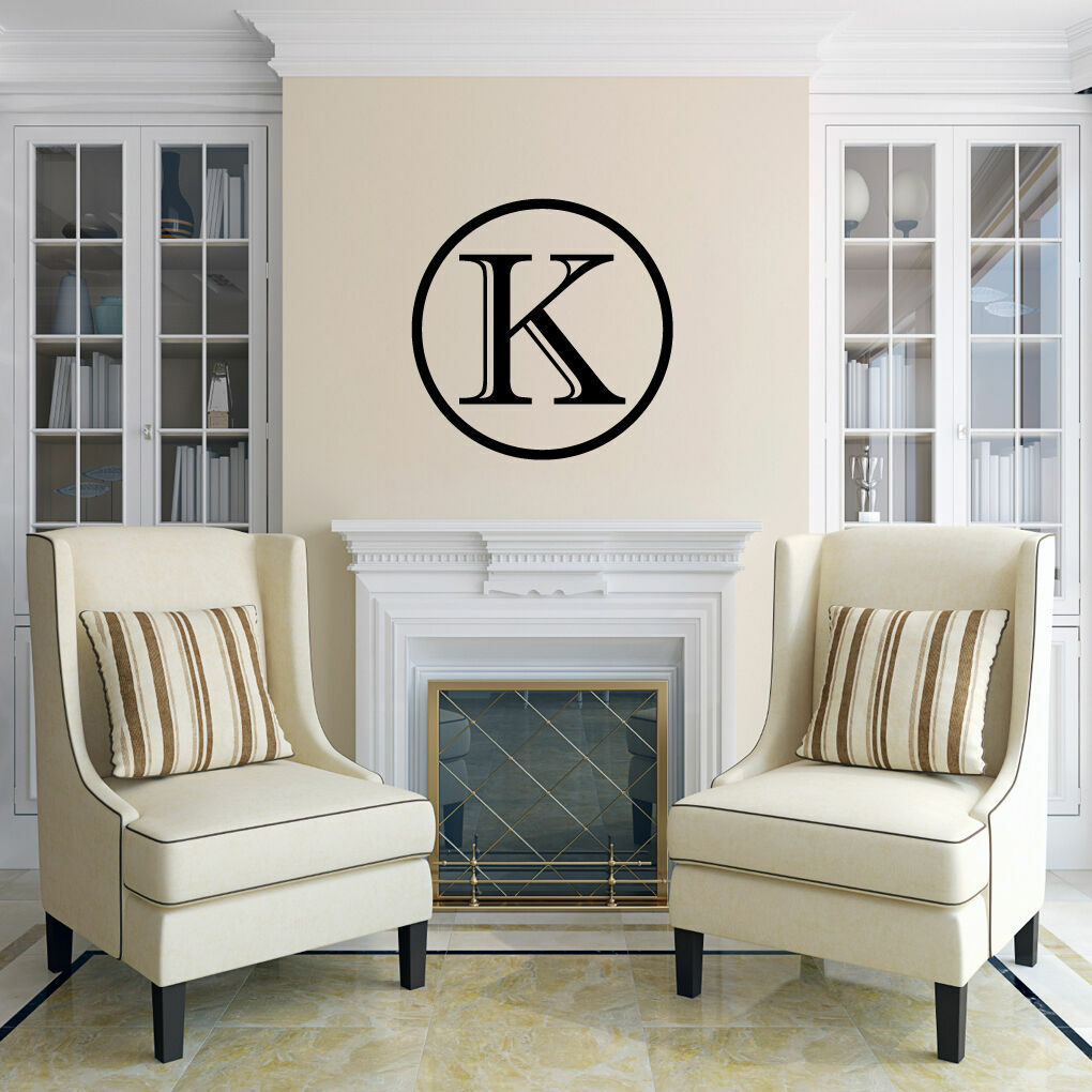 Contemporary Monogram Wall Decal – Custom, Personalized, Name, Family, Vinyl Art