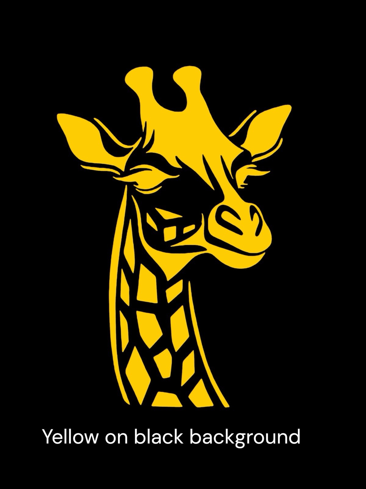 Giraffe Head Decal for car Windows Laptops most Smooth Surfaces