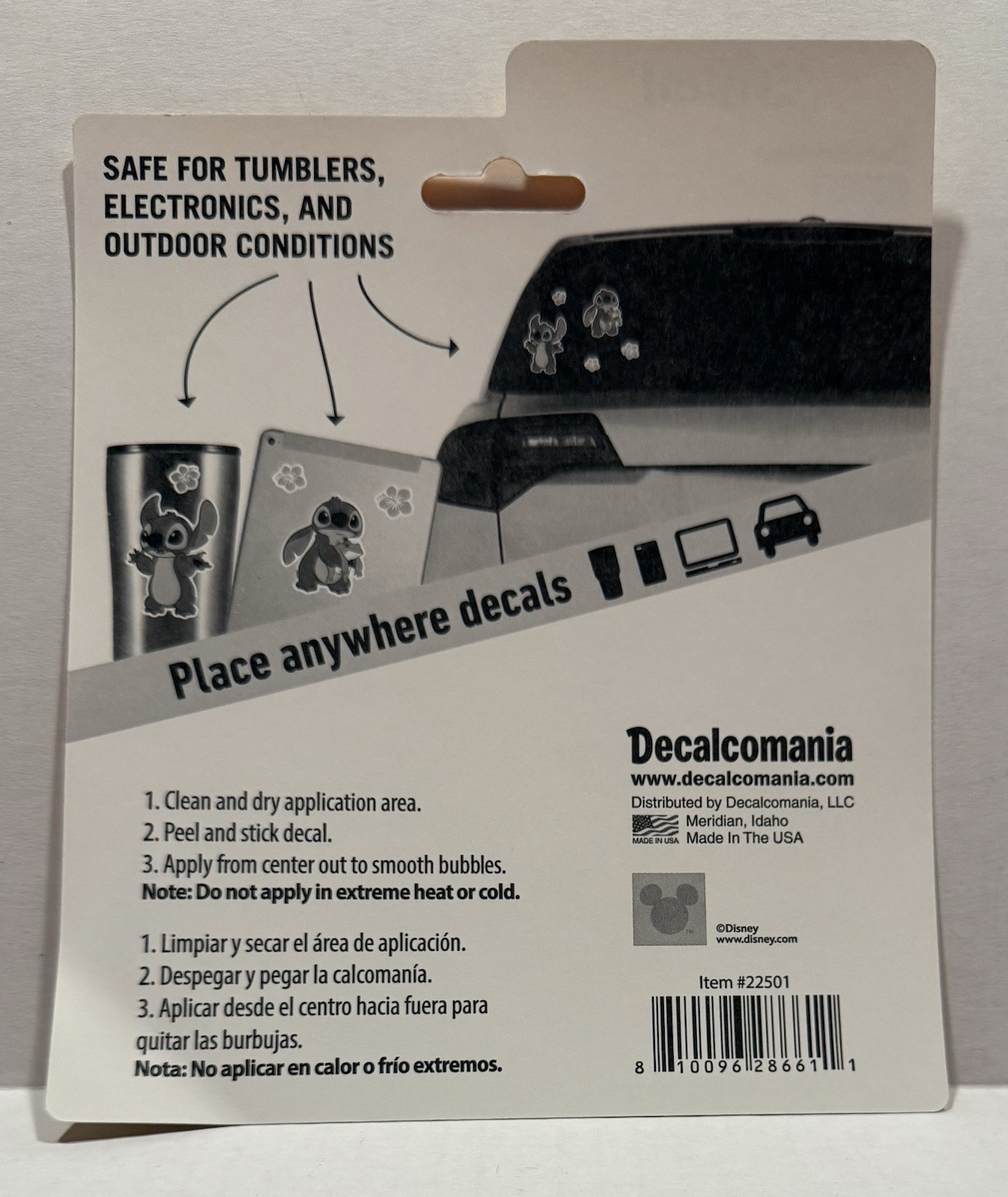 Disney Stitch Decal ~ Stitch & Flowers ~ Great For Cars, Tumblers, & Electronics