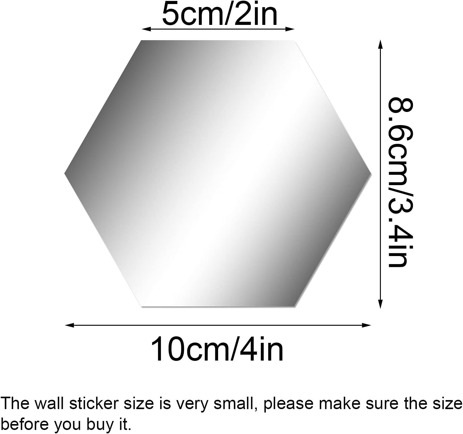 Self-Adhesive 32 Pcs Hexagonal Acrylic Mirror Stickers for Modern Living Rooms