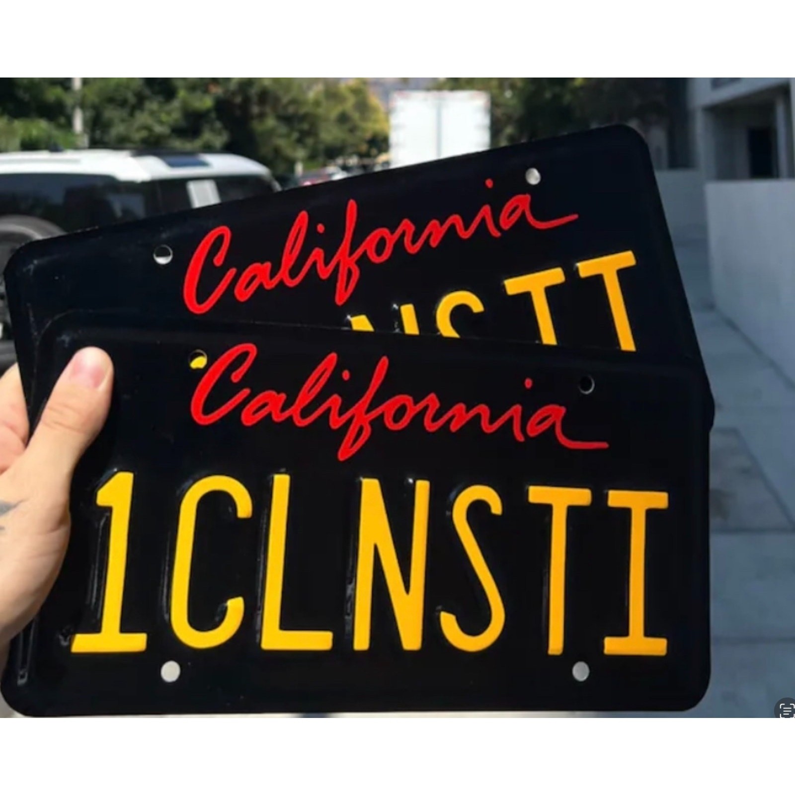 Gloss California Plate Wrap DIY Kit (DIFRENT COLORS AVALIABLE ) KIT 2 PLATES