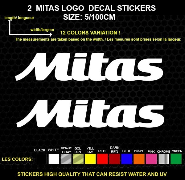 2 Mitas Decorative Stickers – Vehicles & Accessories, 2 Piece Set