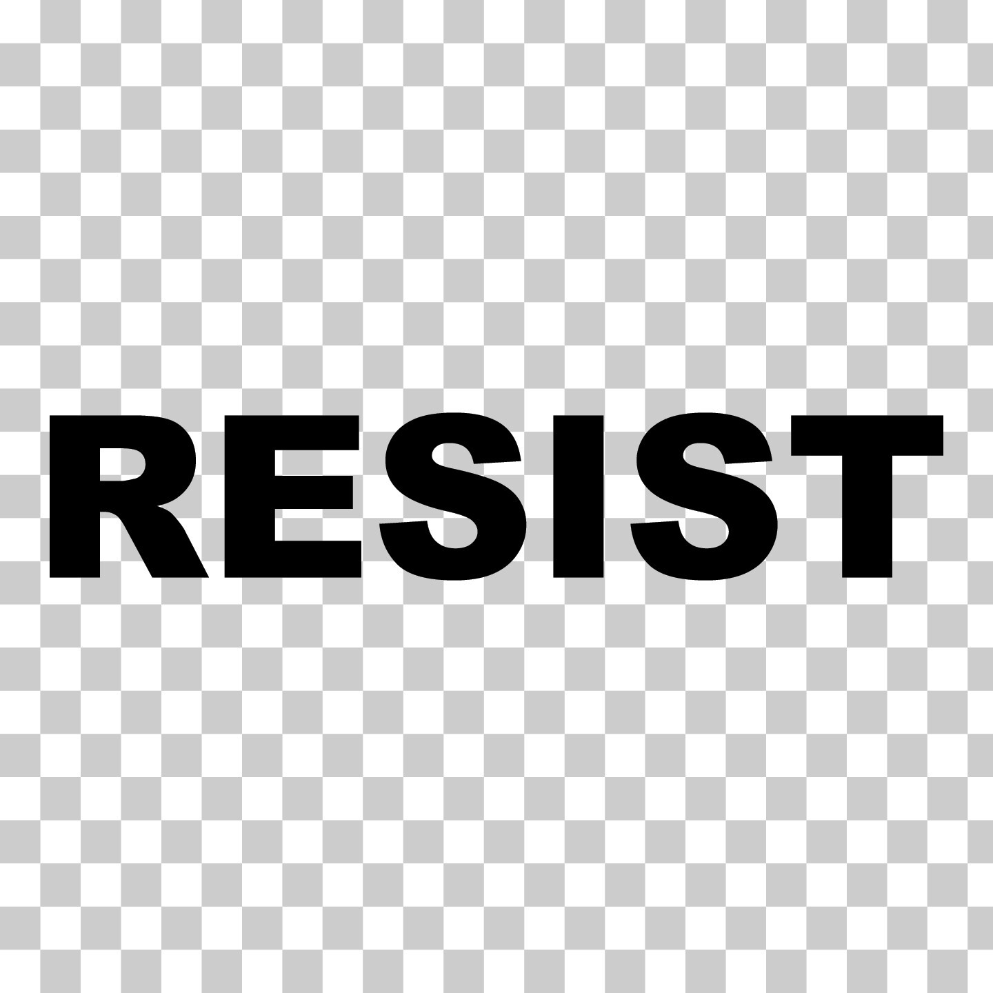Resist Vinyl Sticker Decal for Car Window Laptop & More Political Protest