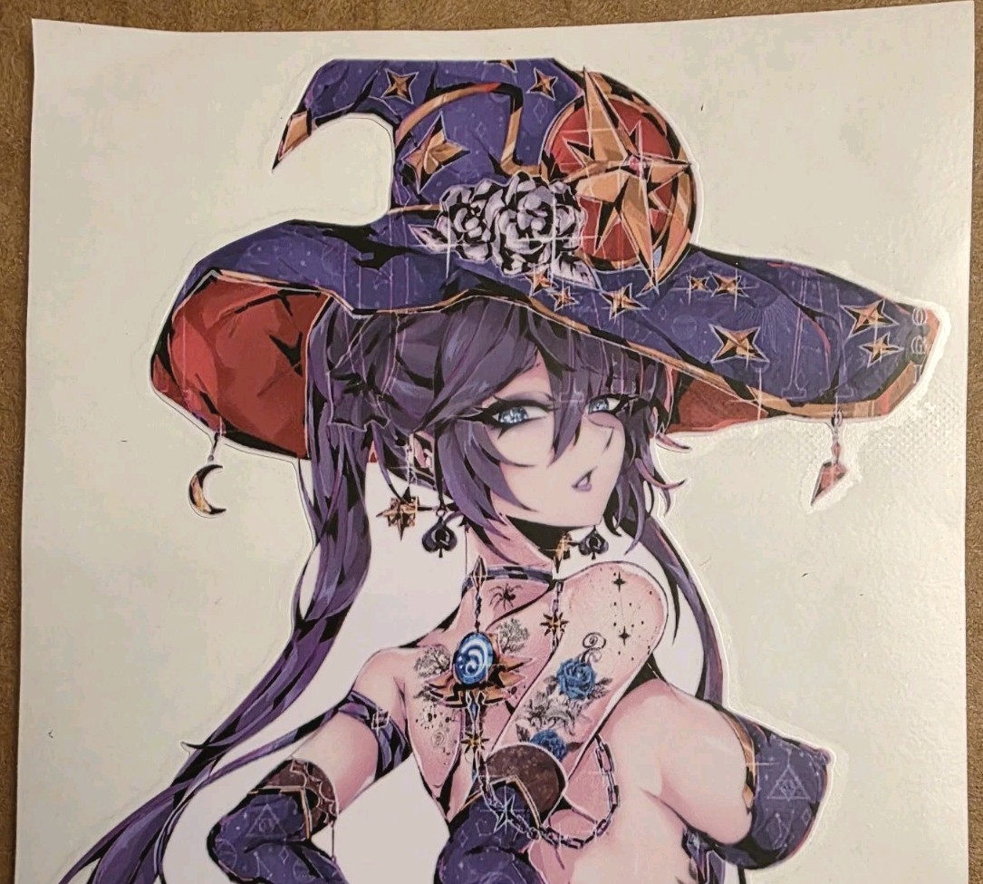 Halloween Sticker Girl Witch Vampire Skull Skeleton Gothic Emo Punk Anime Manga