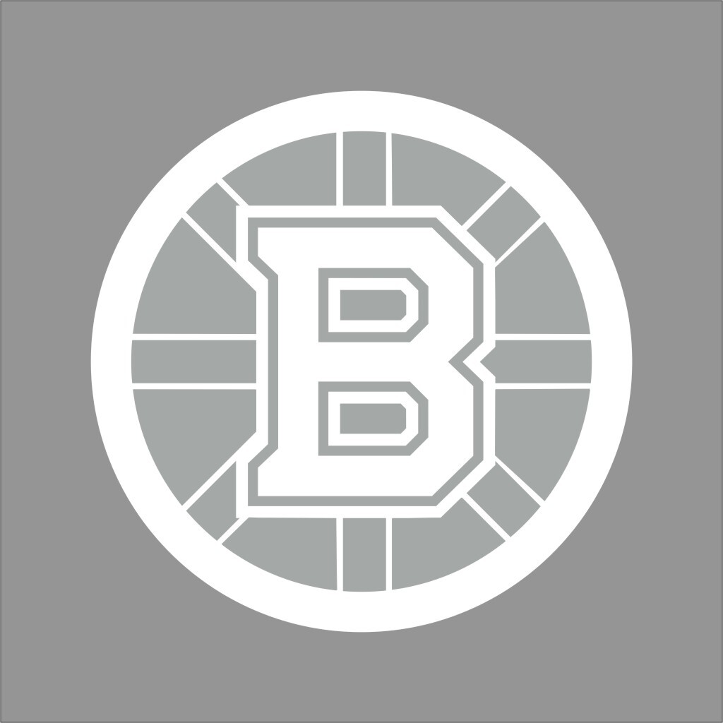 Boston Bruins #6 NHL Team Logo 1 Color Vinyl Decal Sticker Car Window Wall