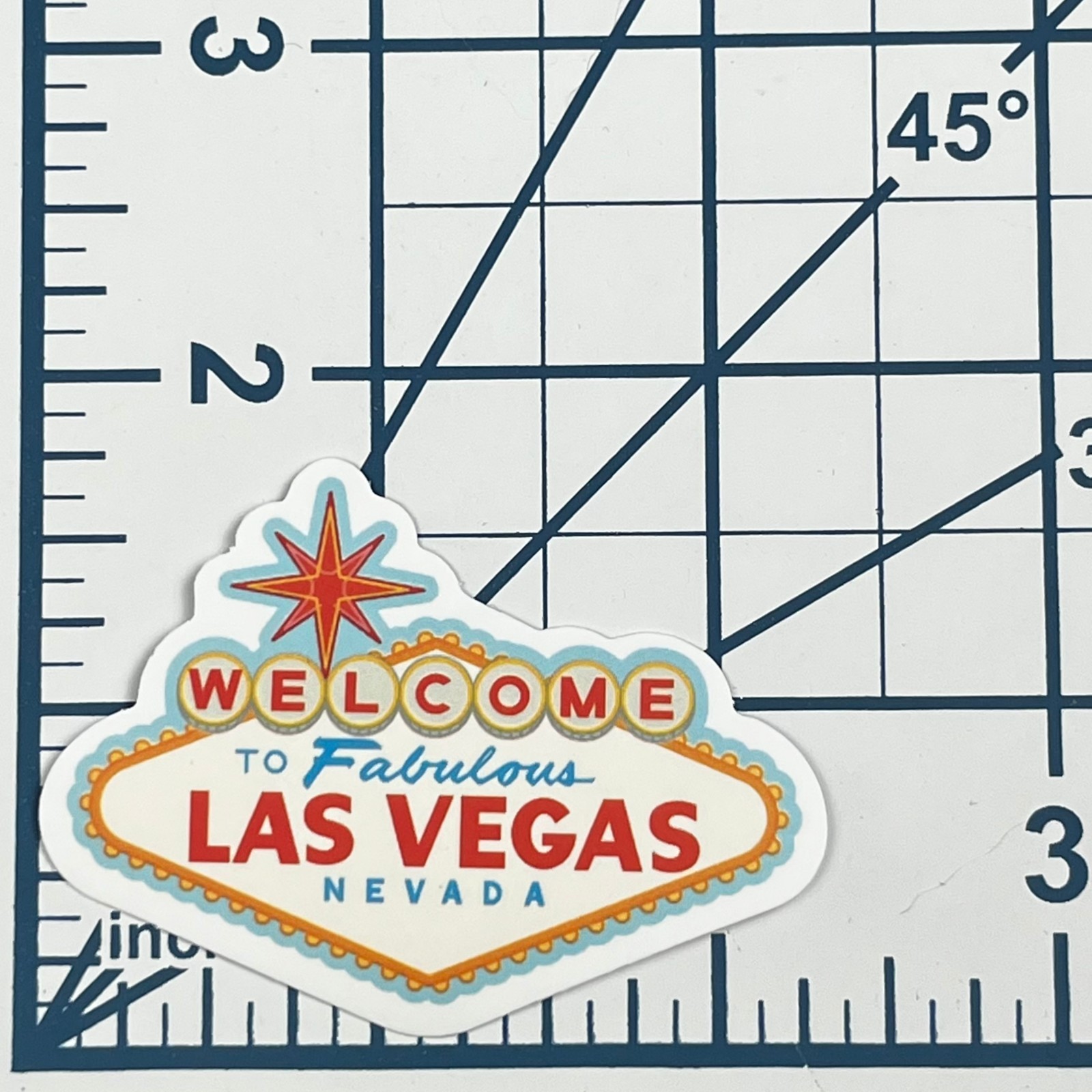 Las Vegas Vinyl Sticker Welcome To Fabulous Las Vegas Nevada Souvenir Gift