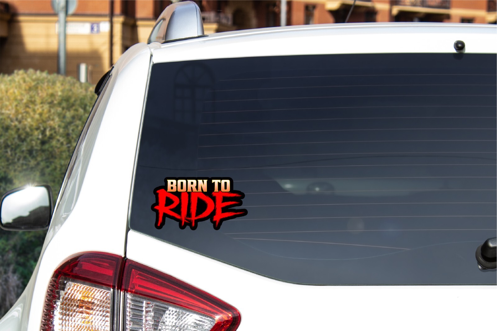 Born to Ride Decal Sticker Bike Motorcycle Rider Summer Safe Wild Heart Life