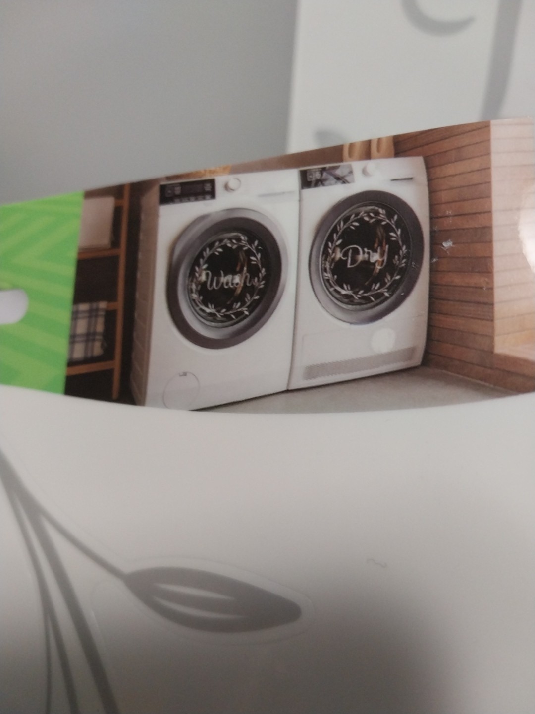 Wash and Dry Decal Sticker Removable Vinyl Laundry Stickers For Washer And Dryer