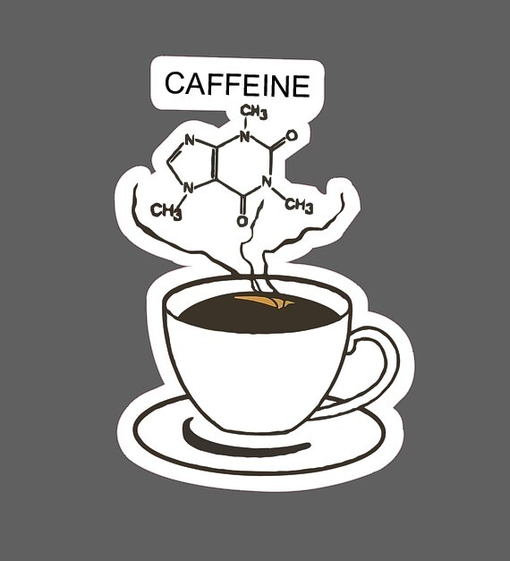 Caffeine Sticker Coffee Bonds Waterproof – Buy Any 4 For $1.75 Each Storewide!