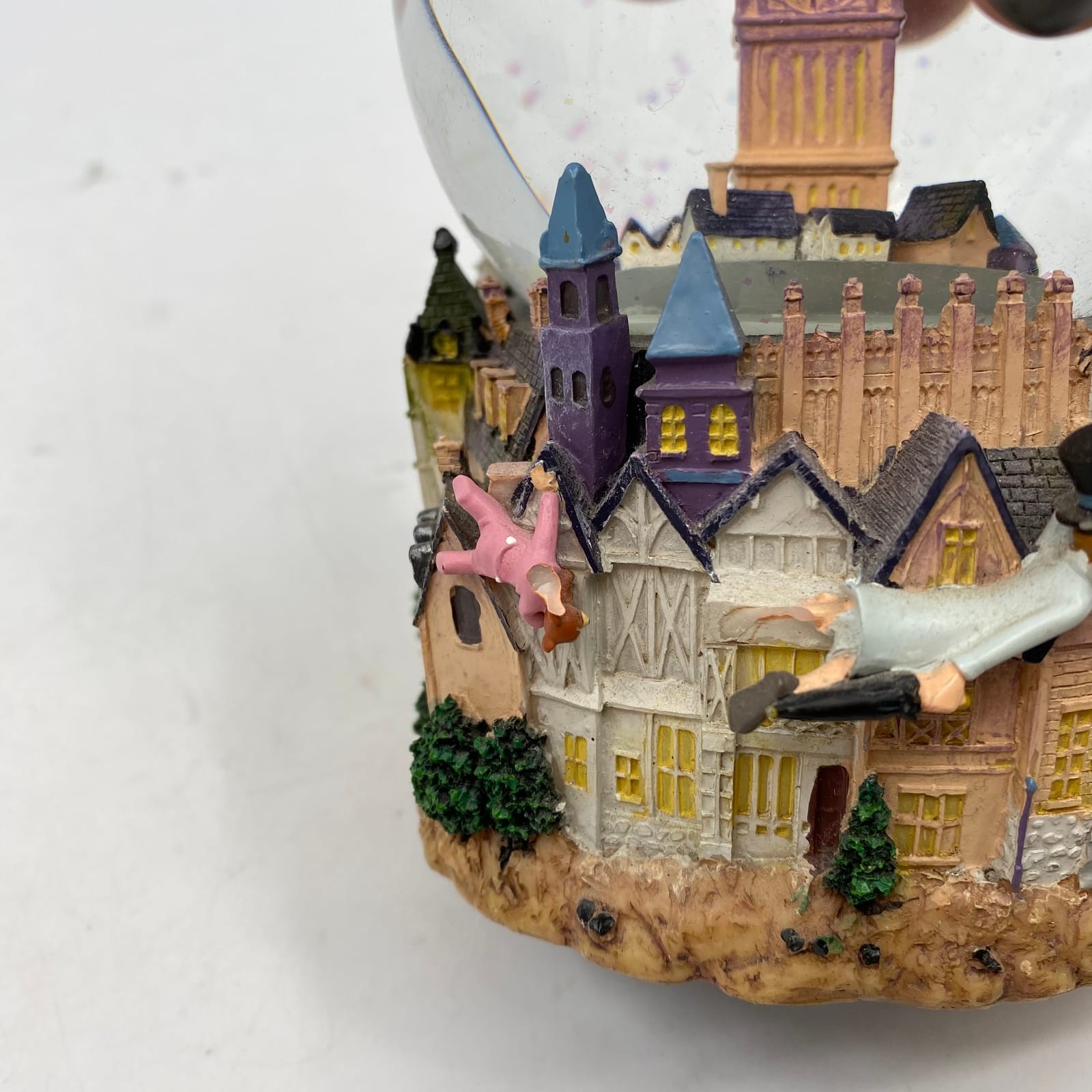 Disney Blue Green Peter Pan Snow Globe | Collectible Mural | OS