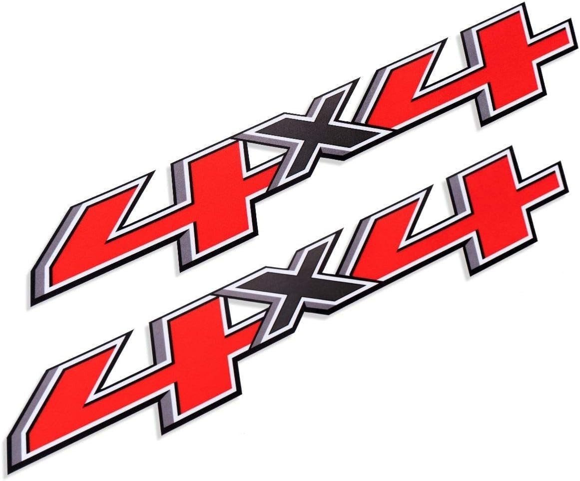 Set of 2 PCS 4X4 Decals Stickers Compatible with 2014-2018 Chevy Silverado Sierr