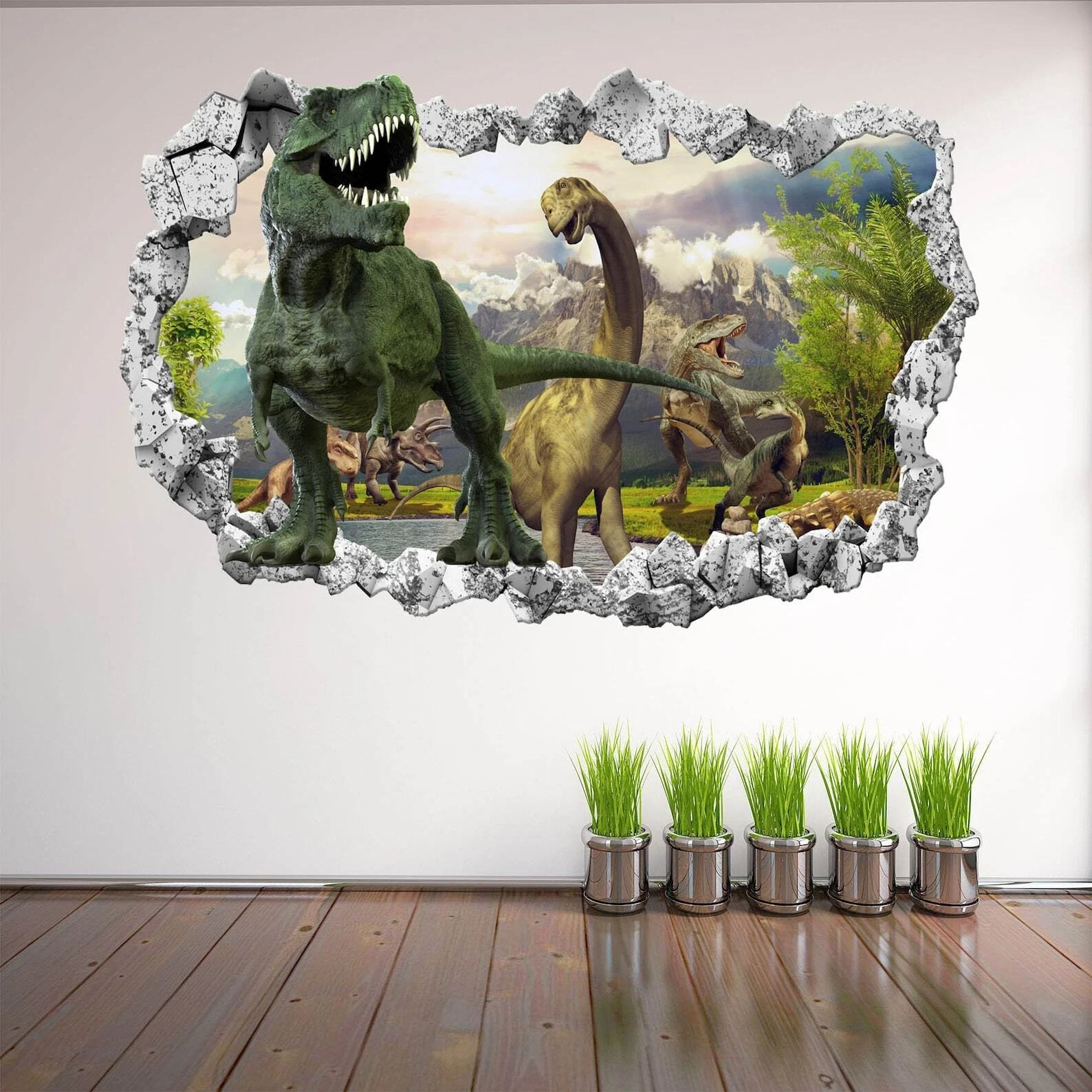 Jurassic T-Rex Dinosaur Wall Sticker Removable Vinyl Decal Kids Room Wall Decor