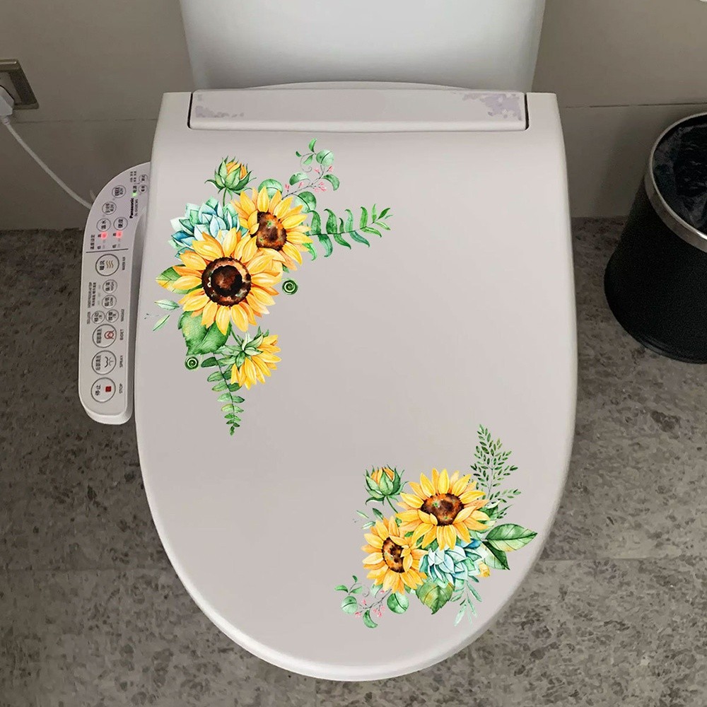 Waterproof Sunflower PVC Removable Wall Stickers Art Decals Mural Decor