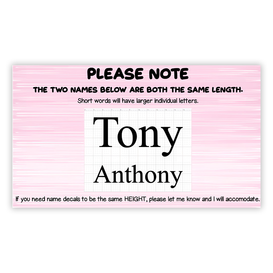 3" Custom Text or Name Vinyl Decal Sticker