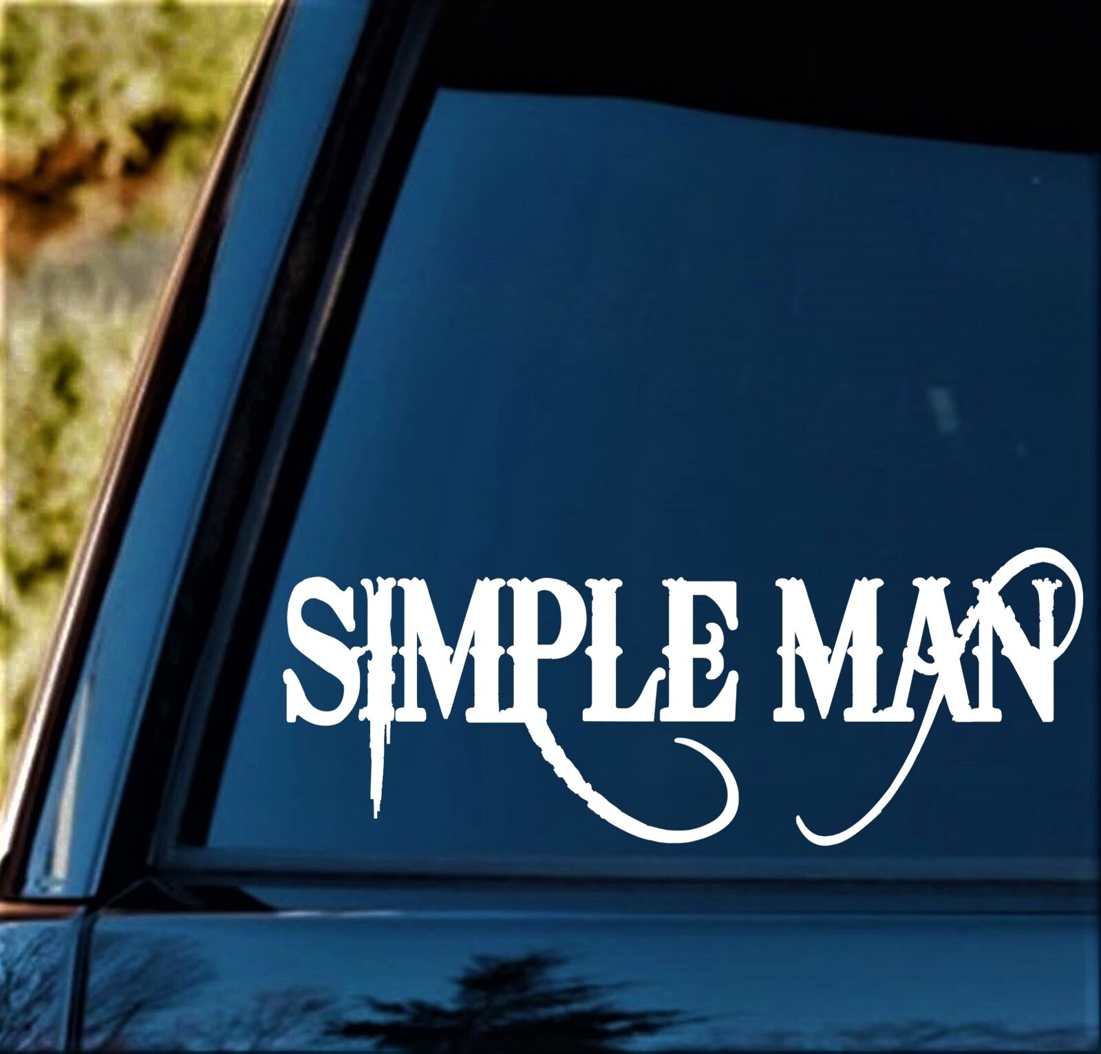 Simple Man Decal Sticker Car Window Outlaw Cowboy Skynyrd Lyrics
