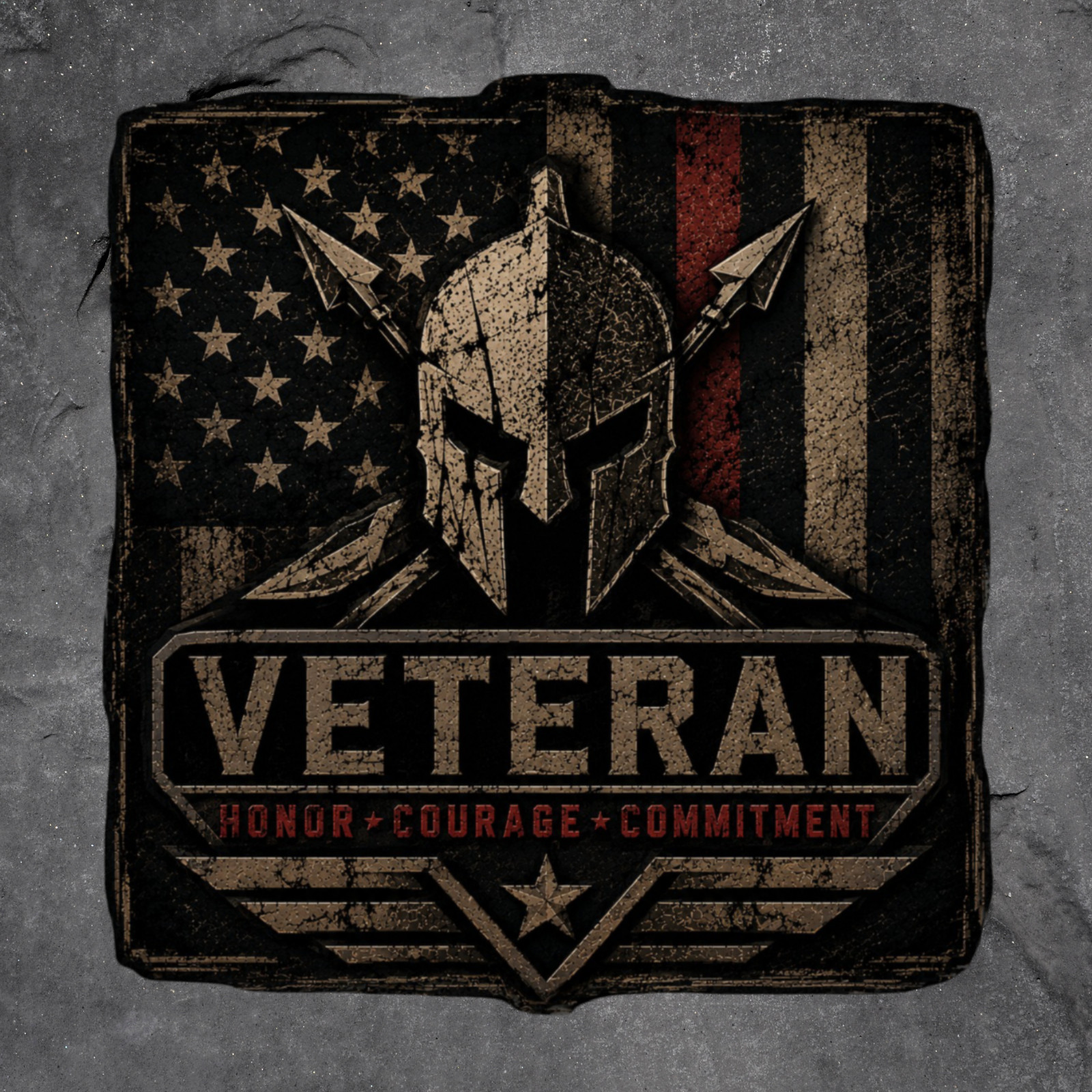 Veteran Sticker Vinyl Decal Spartan Warrior Helmet Patriotic Military Honor
