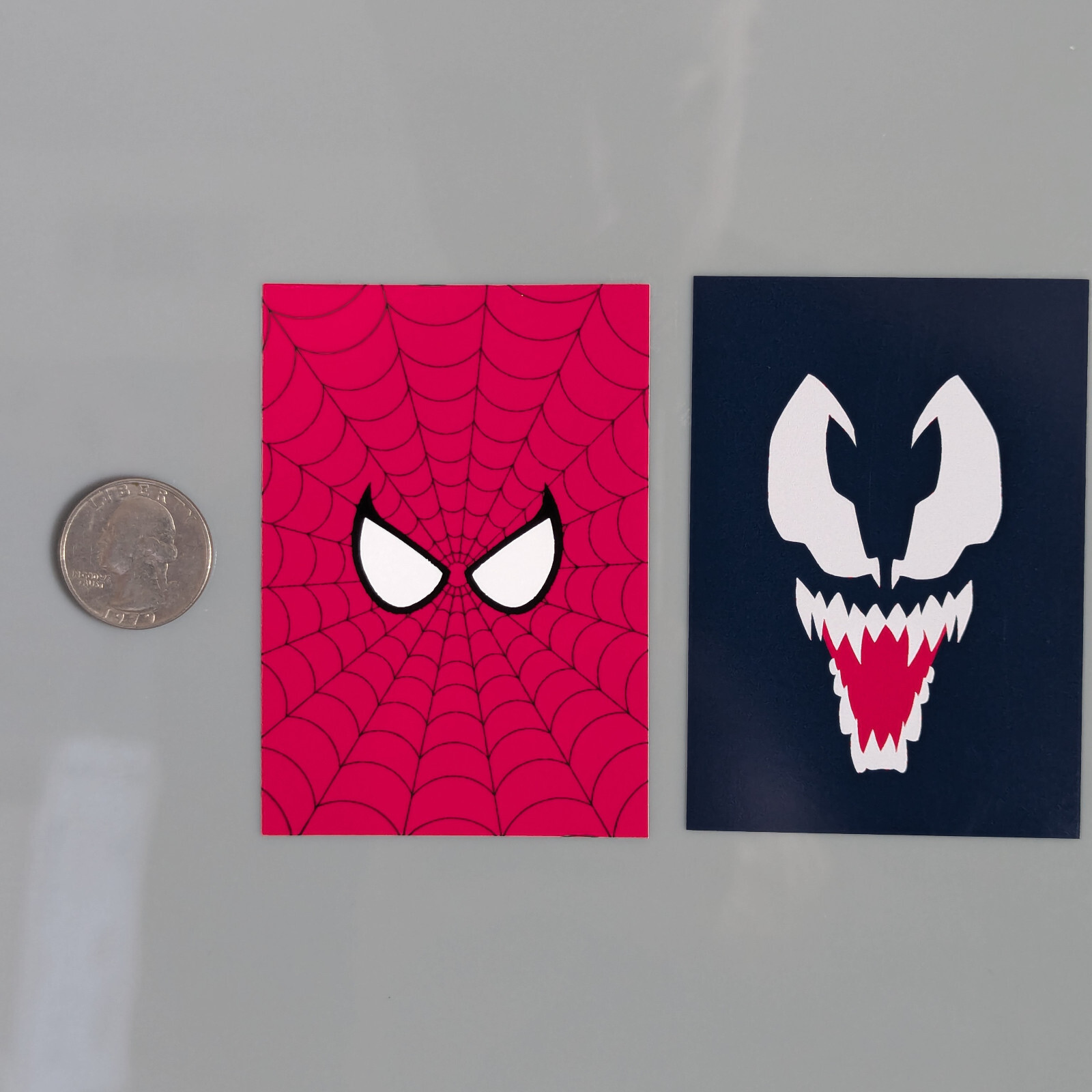 Spider-Man Venom Minimalist Stickers (decal for car, window, laptop, water bottl