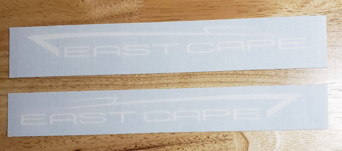 East Cape Vantage Boat Decals Stickers Gloss White 22.5" Die-Cut FAST USA