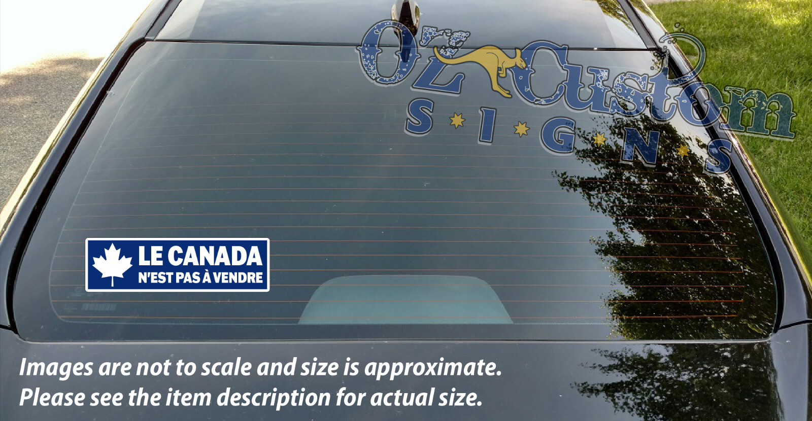 Le Canada N'Est Pas À Vendre (BLUE) – Canada Is Not For Sale – Decal / Sticker!