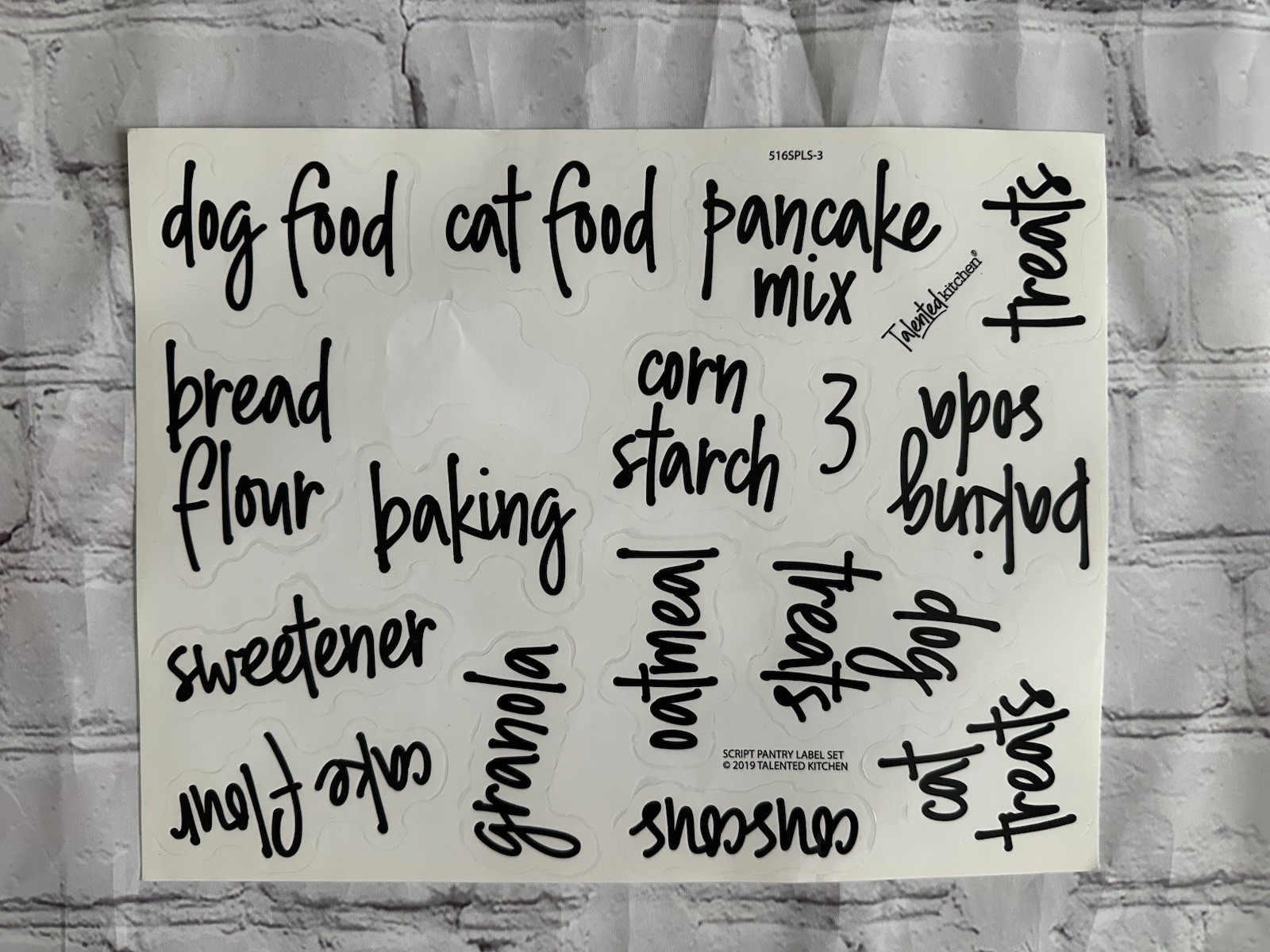 Talented Kitchen Pantry Labels for Food Containers Jar & Bin Labels Organization