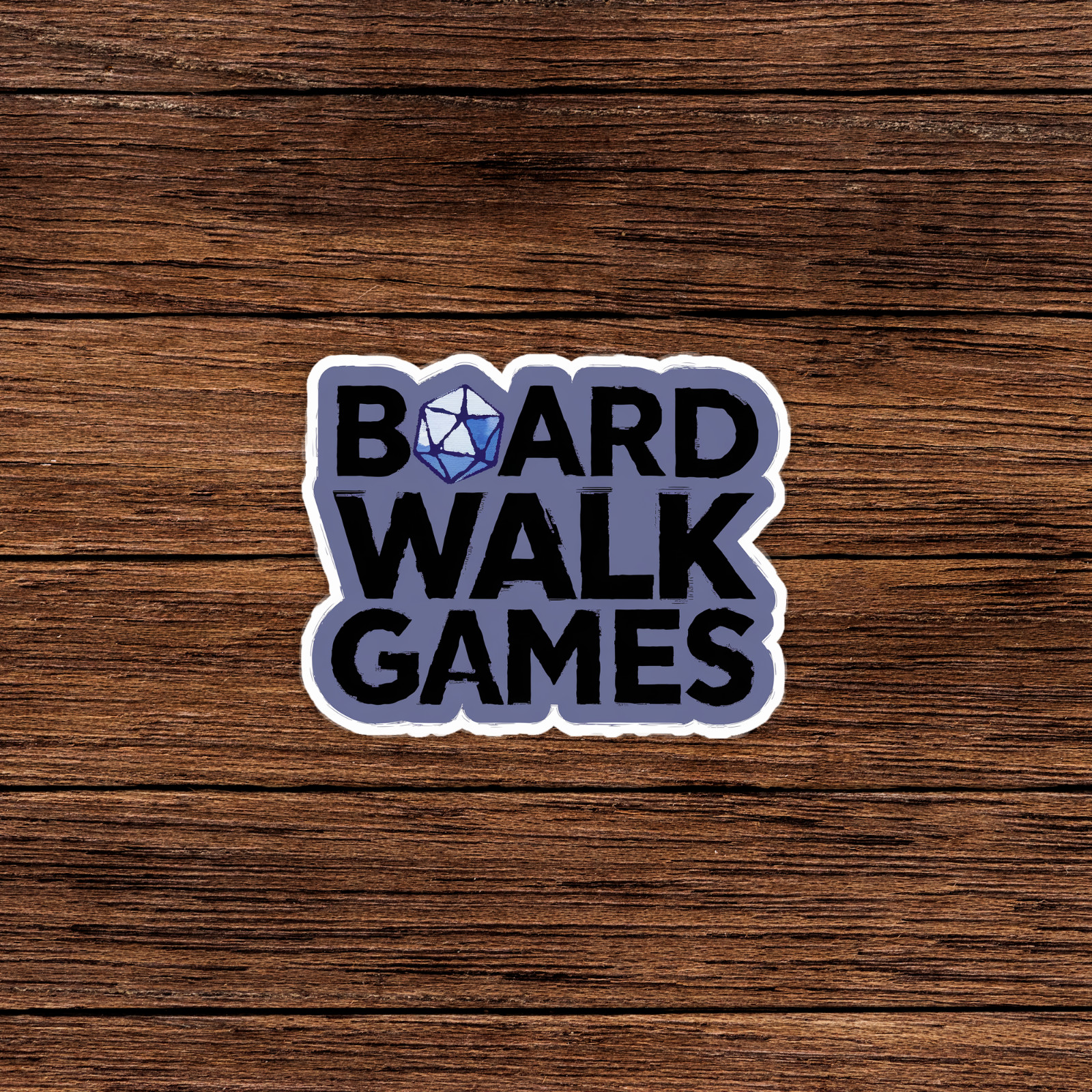 Board Walk Games Sticker – D20 Dice Roleplaying Game Decal for Tabletop RPG Fans