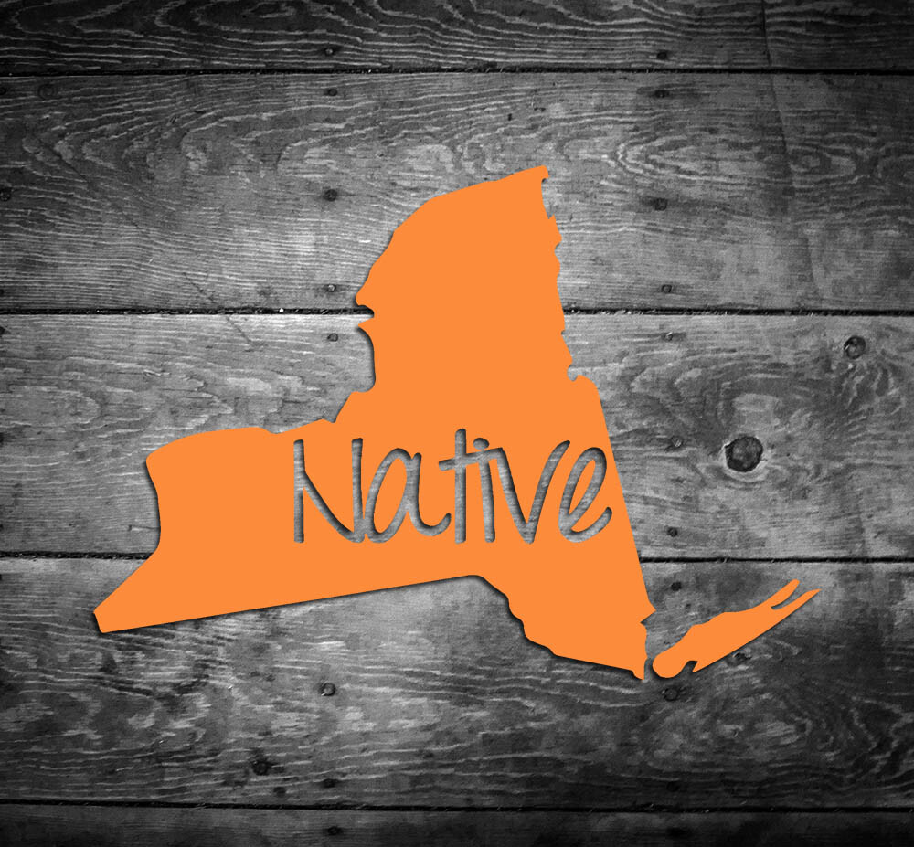 New York Native Vinyl Sticker Car Window Door Bumper Decal Pride Home NY NYC