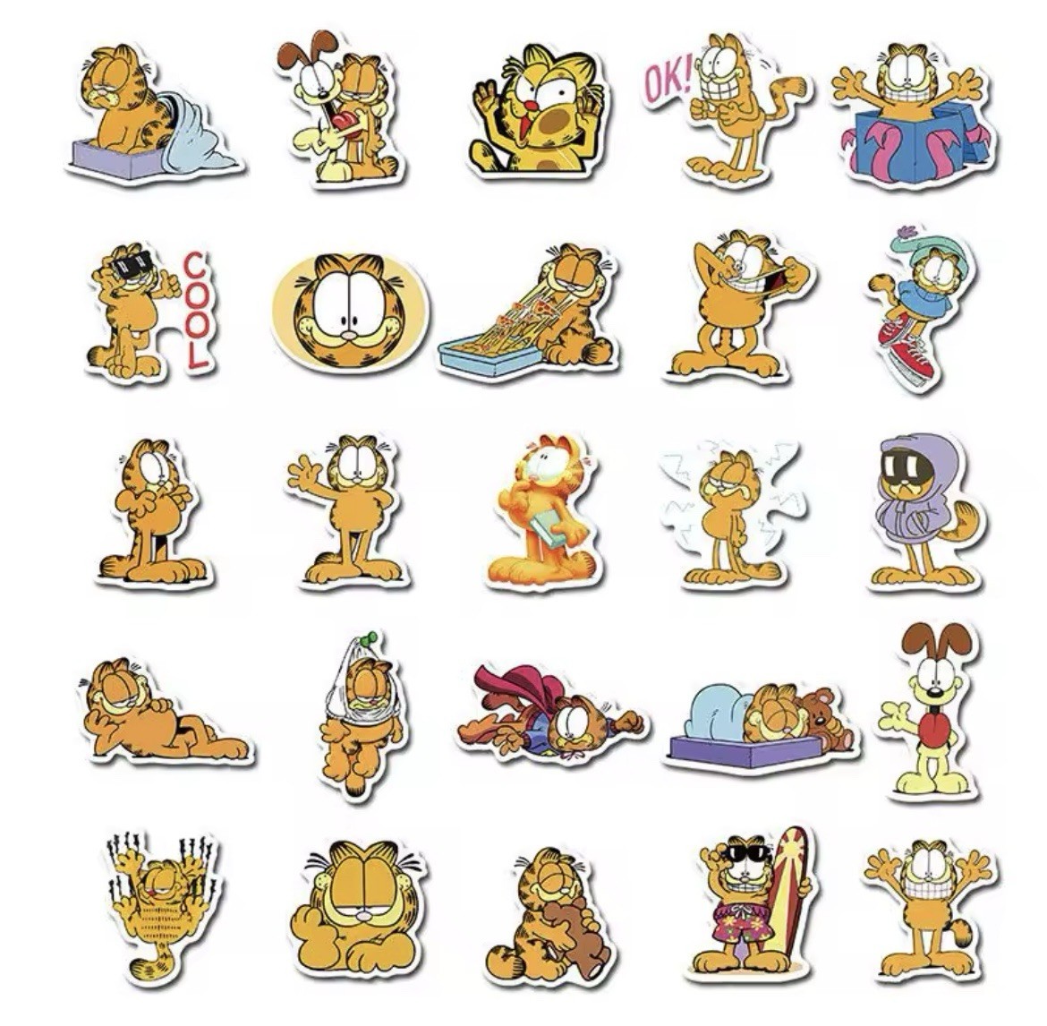 Cat Cartoon Nostalgia Cat Character Stickers 50pc Matte Stickers FREE SHIPPING