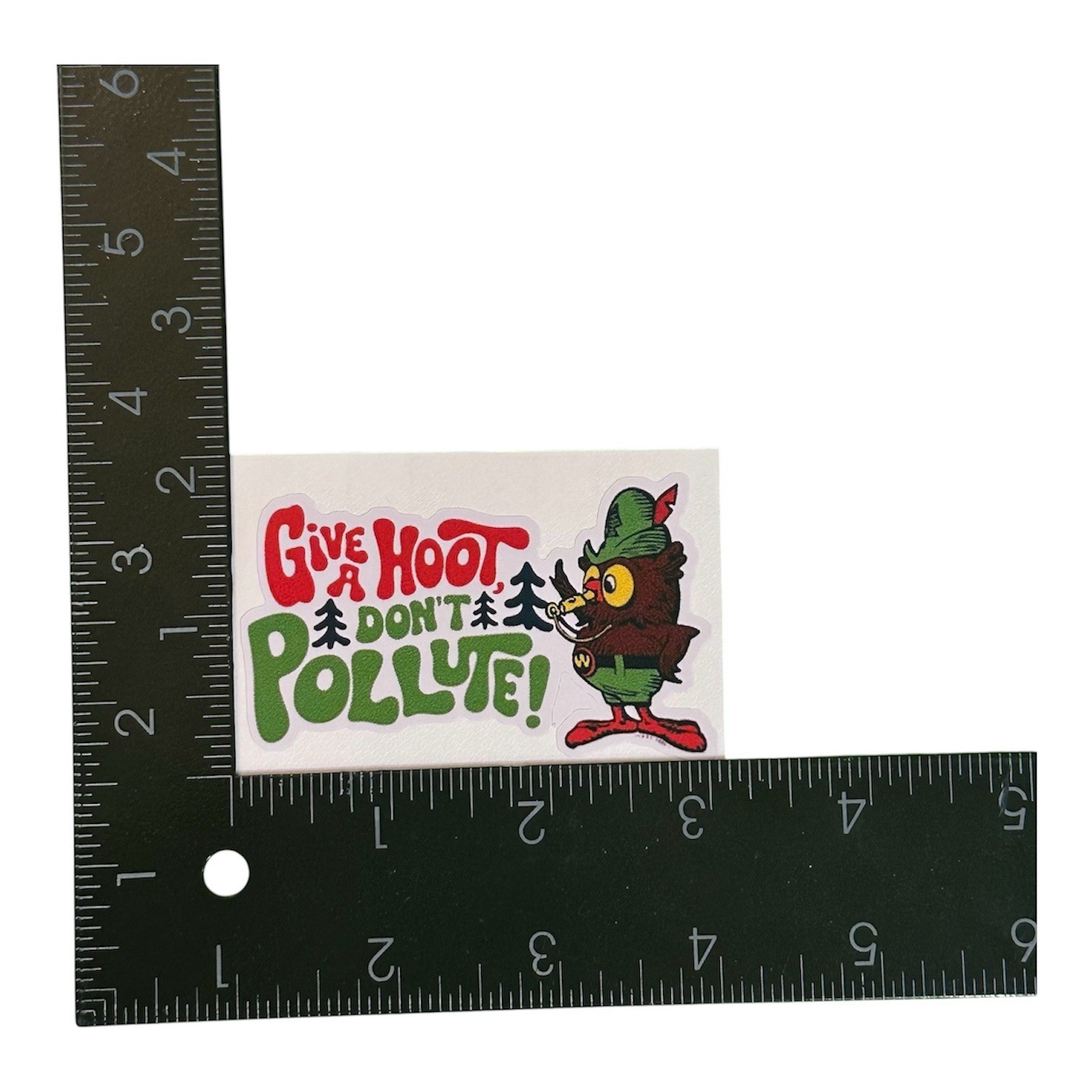 Woodsy Owl Give A Hoot Don’t Pollute 3” Inch Nostalgia Retro Vinyl Sticker Decal