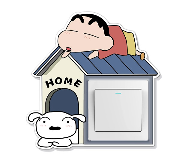 Crayon Shin-chan switch sticker