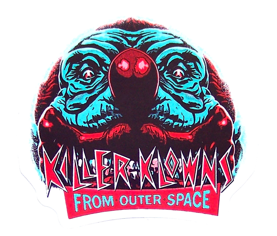 Killer Clowns From Outer Space – Cut Sticker Decal Movie Horror Film
